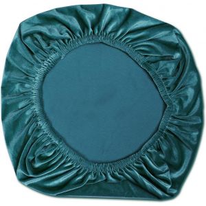 Velours Extensible Spandex Housses De Chaise 35-50cm, Souple De Bureau Pivotant Siege Housses De Coussin, Lavable En Machine, Pour La Maison, Bar, Fete De Mariage Decoration (Lac Bleu) - Neuf