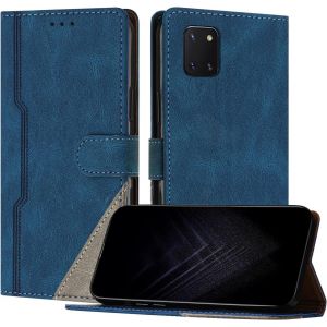 Kal-&Eacute;tui Pour Samsung Galaxy A81/ M60s/ Note 10 Lite, Housse En Cuir Pu Avec [Protection Antichoc Tpu] [Fonction Support] [Porte-Cartes ] Antichoc Magn&eacute;tique Coque Pour Galaxy A81 - Bleu - Neuf