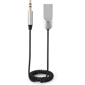 Adaptateur Bluetooth 5.4 Jack 3,5 mm et USB pour Voiture R&eacute;cepteur Audio sans Fil pour Autoradio Haut-Parleur Amplificateur Appels Mains Libres Compatible Casque Ancien Syst&egrave;me - Neuf