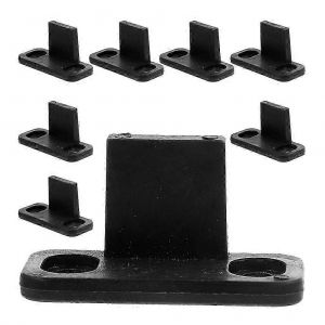 8Pcs Guide de sol de porte de grange Guide de porte coulissante Quincaillerie de porte de grange coulissante pour porte coulissante - Neuf