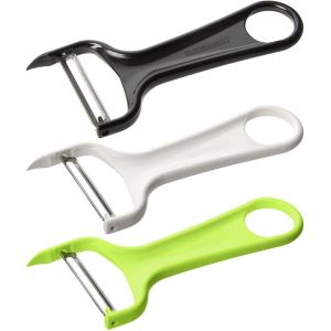 Rasoir &Agrave; L&eacute;gumes,&Eacute;plucheur,&Eacute;plucheur &Agrave; L&eacute;gumes,&Eacute;pluche L&eacute;gumes,Plastique,Blanc,Vert,Noir,13,7 X 5,8 Cm - Neuf