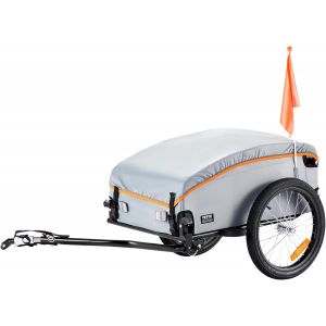 Subzonal-Remorque De V&eacute;lo Avec Capacit&eacute; De Charge De 88/100/72,6 Kg, Chariot De V&eacute;lo Robuste, Pliable Et Compact Avec Attelage Universel - Neuf