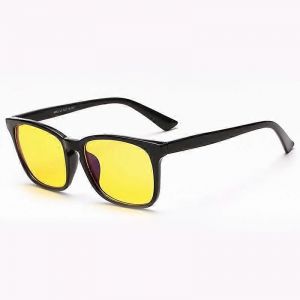 Lunettes De Blocage De La Lumière Bleue Cadre Rectangulaire Noir Élégant Vintage Lunettes De Lecture D'ordinateur Élégantes Pour Femmes Hommes Lentille Jaune - Neuf