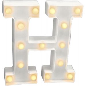 - Lettres Led Avec Lumières, Lettre H Avec Lumière C Pour Décoration Et , Éclairage De Nuit De Chevet, Anniversaires, Mariages, Vitrines. Fonctionnant Sur Batterie - Neuf