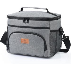 Ulteronixshop-Sac Isotherme Repas 15L,Sac &agrave; Lunch,D&eacute;jeuner Isotherme Lunch Bag pour le travail, Portable, pour Manger pendant le voyage,pour Femmes Hommes - Neuf