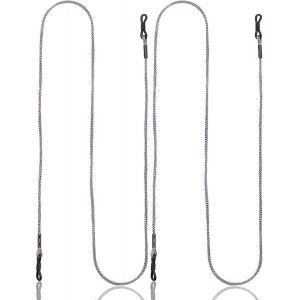 Sangle Pour Lunettes En Tissu De Haute Qualit&eacute; - Cordon Unisexe Extra Long Pour Lunettes De Soleil Et De Lecture - Diff&eacute;rentes Couleurs - Supports Noirs - Neuf