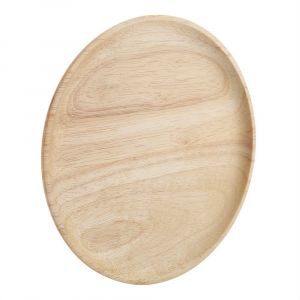 (20cm)Élégant Plateau À Thé En Bois Rond Sushi Collations Fruits Plat De Ob - Neuf