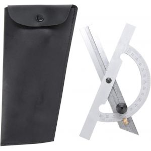 100x150mm Métal Rapporteur D'angle De Règle En Acier Au Carbone Réglable Rapporteur D'angle De La Règle De L'outil De Mesure Et Étalonnage De L'outil Pour Les Charpentiers Machinistes - Neuf