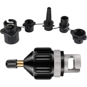 Wqd-Lot D'adaptateurs De Valve 4 En 1, Buse De Gonflage, Pour Bateaux Gonflables, Paddle, Kayak, Planches De Stand Up Paddle, Accessoires De Sup, Adaptateur De Valve Pour Pompe Sup, Adaptateur Pour - Neuf