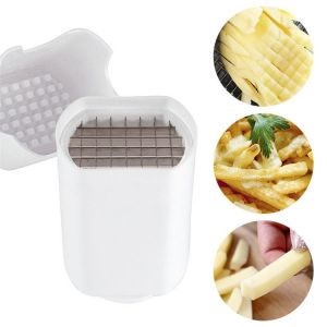 Coupe-Frites/Légumes, 1 Pièce Blanc Avec Grille De Coupe - Neuf