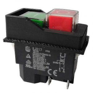 Interrupteurs électromagnétiques Interrupteurs à bouton-poussoir pour outils de jardin Kjd17 220v 4 broches -bornes-xdd - Neuf