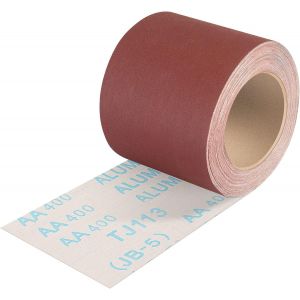 Rouleau De Papier Abrasif Grain 400, 93 Mm X 10 M Papier De Verre En Toile Émeri À Base De Tissu,Ponçage Humide Rouleau Abrasif Pour Métal Bois,Pour Ponceuses Vibrantes Et Manuelles - Neuf