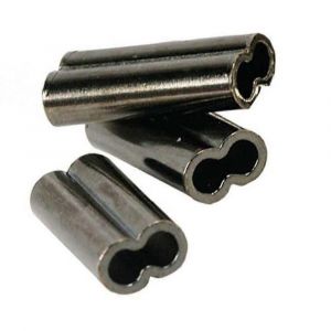 Cuivre Double Sertissage Manches 50 Pc Ligne De Pêche Tube Connecteurs 2,0 Mm Taille Durable De La Boucle Du Baril De Connecteurs - Neuf