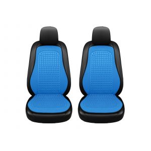 Lot De 2 Tapis De Protection Rafra&icirc;chissants Pour Coussins De Si&egrave;ge Auto - Bleu - Neuf