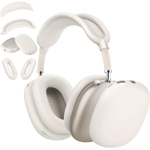 LORANKA-Coque 4 en 1 en silicone pour &eacute;couteurs AirPods Max, coussinets anti-rayures, oreilles, bandeau, coussinets de bandeau pour AirPod Max, accessoires de protection en silicone pour Apple AirPod - Neuf