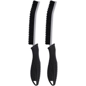 [2 Pièces] Brosse Joint,Brosse Joint Carrelage,Brosse Salle de Bain Nettoyage,Brosse de Nettoyage à Poils Durs pour Rainure Fenetre,Salle de Bain,Toilettes,Cuisine - Neuf
