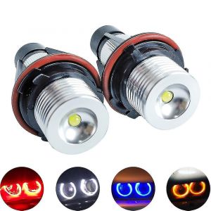 Lot de 2 ampoules LED Angel Eyes pour feux de gabarit, pour modeles E39, E53, E60, E61, E63, E64, E65, E66, E87, 525i, 530i, Xi, 545i, M5 A - Neuf