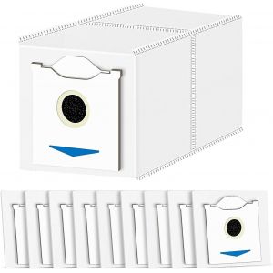 TEPPE-10 sacs &agrave; poussi&egrave;re accessoires pour aspirateur robot Ecovacs Deebot N30 Pro Omni, sacs de rechange grande capacit&eacute; 3L - Neuf