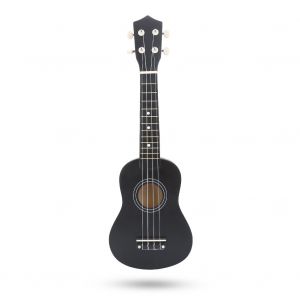 Ukulele tendance de 21 pouces, jouet musical, cadeau pour debutants, etudiants, enfants (noir) - Neuf