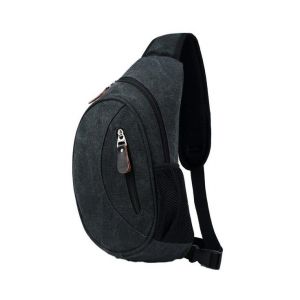 Sac à bandoulière diagonal élégant pour homme - Toile résistante pour les loisirs et l'équitation, design respirant, ajustement réglable, plusieurs couleurs - Neuf