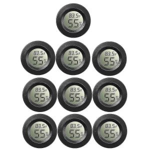 10pack Mini Hygromètre Thermomètre Mètre Moniteur Lcd Numérique Pour Serre Chambre Bébé Reptile Incuba - Neuf
