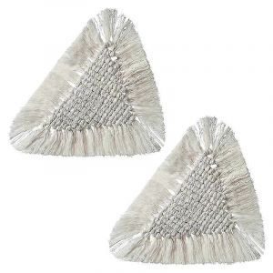 2pcs sets de table en macramé pour sets de table à manger - napperon tissé en coton pour dîner de mariage bohème,K - Neuf