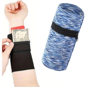 JGD-1 portefeuille de poignet avec fermeture &eacute;clair, pochette de poignet pour v&ecirc;tements de sport, bracelet de t&eacute;l&eacute;phone l&eacute;ger pour la course &agrave; pied, la course, la randonn&eacute;e, les voyages - Neuf