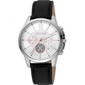Montre - Just Cavalli - Jc1g175l0215 - Quartz - Acier Inoxydable - Cuir Noir - Neuf