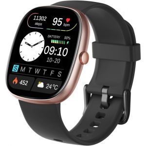 Montre Connectée pour Homme Femme Smartwatch avec Appel Bluetooth Montre Sport Podometre Sommeil Moniteur Cardiofrequencemetre SpO2 100+ Sportifs Chronomètre Réveil pour Android iOS - Neuf