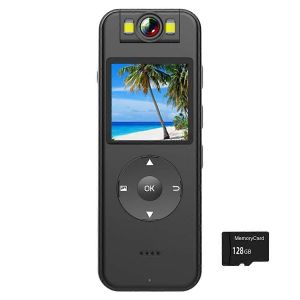 Cam&eacute;ra Dv Hd 4k, Petite Cam&eacute;ra De Vision Nocturne, Enregistreur De Conduite &Agrave; V&eacute;lo, Sports De Plein Air, Wifi, Avec Clip Arri&egrave;re - Neuf