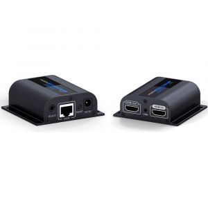 KALANKA-HDMI Extender avec Affichage Local en Boucle, Transmission 1080P jusqu'&agrave; 196ft/60m sur Un Seul c&acirc;ble Ethernet Cat6/6a/7/8 avec c&acirc;bles IR Blaster et r&eacute;cepteur (LKV372pro) - Neuf