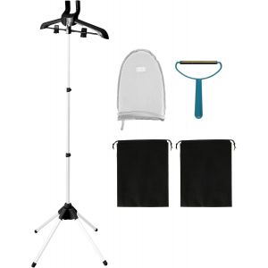 MEVRONISSHOP-Cintre &agrave; vapeur pour v&ecirc;tements, cintre pliable avec gant de repassage, support pour fer &agrave; vapeur avec rotation &agrave; 360&deg;, longueur ajustable de 84 &agrave; 160 cm, support de s&eacute;chage portable pour - Neuf