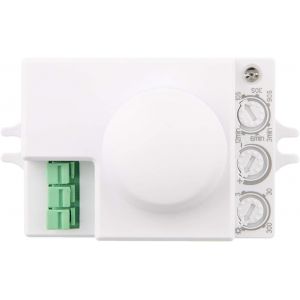 HUBER Motion 55HF D&eacute;tecteur de Mouvement Radar pour l'int&eacute;rieur 360&deg; - D&eacute;tecteur de Mouvement encastrable adapt&eacute; aux LED, d&eacute;tecteur de Mouvement - Neuf