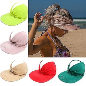 1pcs De Baseball Soleil Cap Sports Pare-Soleil De Haute Aspiration De Protection Uv Chapeaux De Soleil Femme Protection Uv Feu Beach-Rose - Neuf