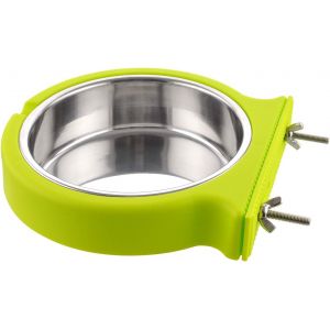 Cmws-Caisse Chien Bol Amovible En Acier Inoxydable Gamelle À Suspendre Pour Animal Domestique Cage Petit Bol D'eau Feeder Nourriture Pour Chiens Chats Lapins Birdsgreen Pet Supplies - Neuf