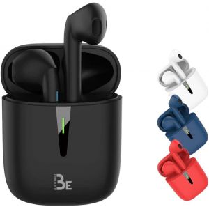 Be Pop Bluetooth 5.1 Tws - 3D Hd Wireless Stereo Headphones, 12H Battery Life, Led Charging Box, Easy To Connect, Built-In Mic, Lightweight And Comfortable For Iphone/Android (Black) - Neuf