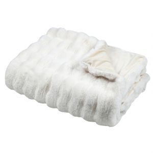 Plaid Fausse Imitation Fourrure Moelleux - Neuf