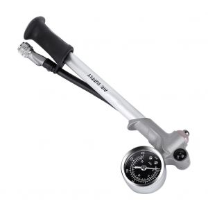 Mini Pompe A Air Haute Pression Giyo 300 Psi Pour Fourche Avant De Velo (Argent) - Neuf