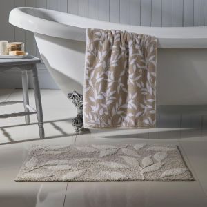 KAL-Sandringham Tapis De Bain 100% Coton Naturel 50 X 80 Cm - Neuf