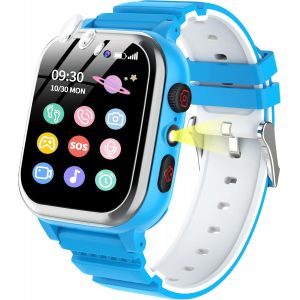 Montre Connectée Enfant 26 Jeux Podomètre Téléphone Sos Caméra Hd Vidéo Lecteur Mp3 Réveil Calories Digitale Smart Watch Montre Enfant Garcon Garçon Fille 3 4 5 6 7 8 9 10 Ans (Violet) - Neuf