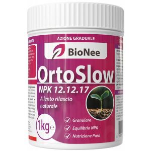 KALANKA-OrtoSlow 1 Kg ¿ Engrais Granulaire NPK 12.12.17 à Libération lente | Nutrition Complète et Équilibrée pour Légumes, Verger et Jardin | Avec Magnésium, Soufre et Zinc - Neuf