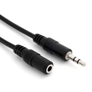 Extension Cable 3.5mm Mini Jack Headphone Extension Cable 5m Black - Neuf