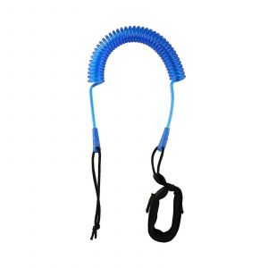 Leash Enroule, Leash De Cheville Pour Stand Up Paddle, Dragonne, Leash De Planche De Surf Pour Paddle, Shortboard Et Longboards, Bleu - Neuf