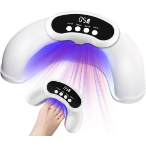 Appareil Traitement Laser Mycose Ongles Sessions R&eacute;glables De 3, 5, 10 Minutes, Traitement Des Orteils Multiples Et Pieds Confortables, 8 Pi&egrave;ces De Lumi&egrave;re Infrarouge De 905 Nm, 22 Pi&egrave;ces 470 Nm Bleu - Neuf