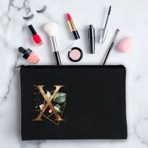 Sac De Voyage Floral Personnalis&eacute; Avec Nom Personnel Pour Femmes, Trousse De Maquillage Cosm&eacute;tique, Sacs De Voyage En Poudre, Mallette De Rangement De Lavage Pour Filles, Trousse D.X. - Neuf