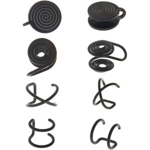 Kal-Boucles D'oreilles &Agrave; Pression Pour Ch&eacute;lo&iuml;des Boucles D'oreilles Perc&eacute;es Manchettes D'oreilles De Compression En Spirale Boucles D'oreilles &Agrave; Clip R&eacute;glables Pour Femmes Et Hommes - Neuf