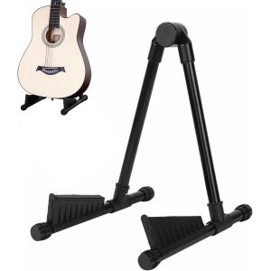 ChenQuanSarl-Support De Guitare, Support De Basse, Pliable, Pour Tous Les Instruments À Cordes, Cadre En A, Accessoires De Guitare, Compatible Avec Violoncelle, Mandoline, Basse, Banjo, Ukulélé - Neuf