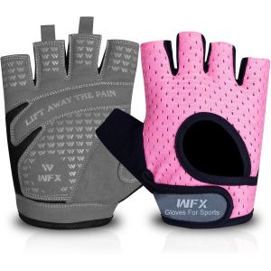 Gants D'halt&eacute;rophilie De Gym D'entra&icirc;nement De Fitness Respirants Pour Femme Gants Antid&eacute;rapants Rembourr&eacute;s En Silicone Protection De La Paume &Eacute;lastique &Eacute;quipement D'entra&icirc;nement De Force.[K198] - Neuf