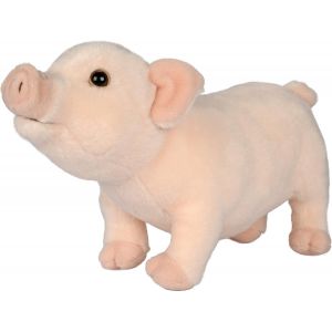 Cochon Rose-28 Cm (Longueur)-Porc,Animal De La Ferme-Peluche,Doudou - Neuf