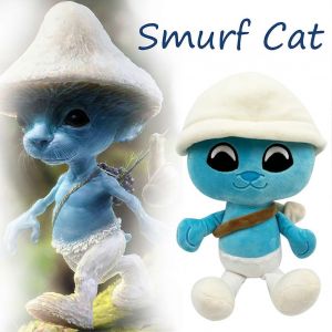 Mignon Schtroumpf Chat Peluche Jouet Peluche Oreiller Belle Peluches Douces Coussin Coussin Poup&eacute;e En Peluche Pour Enfants B&eacute;b&eacute; R&eacute;confortant Cadeaux - Neuf